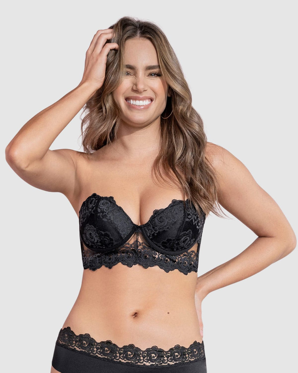 Brasier tipo Bustier de Realce Suave