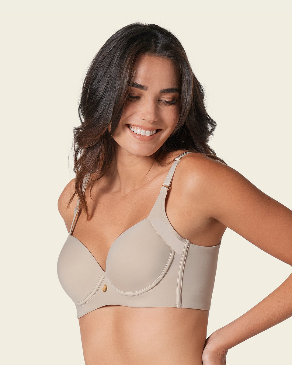 Brasier de cubrimiento alto en sisa y espalda Cover Bra