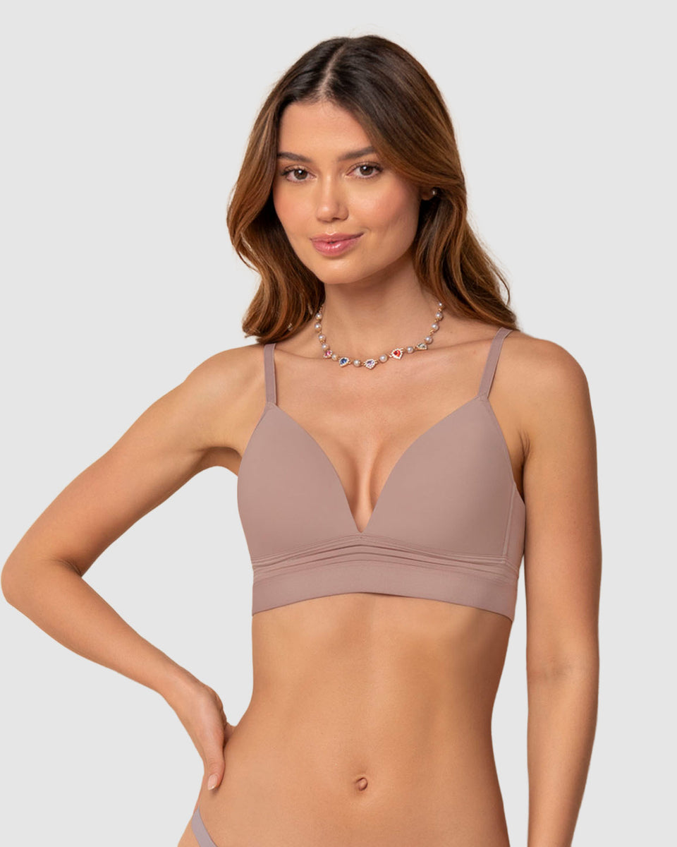 Brasier ultracómodo sin arcos ni estructuras internas