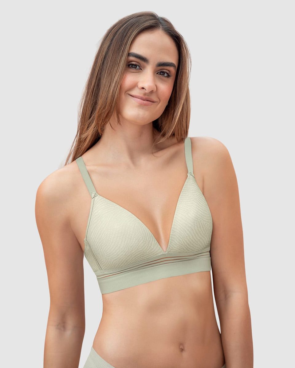 Brasier ultracómodo sin arcos ni estructuras internas