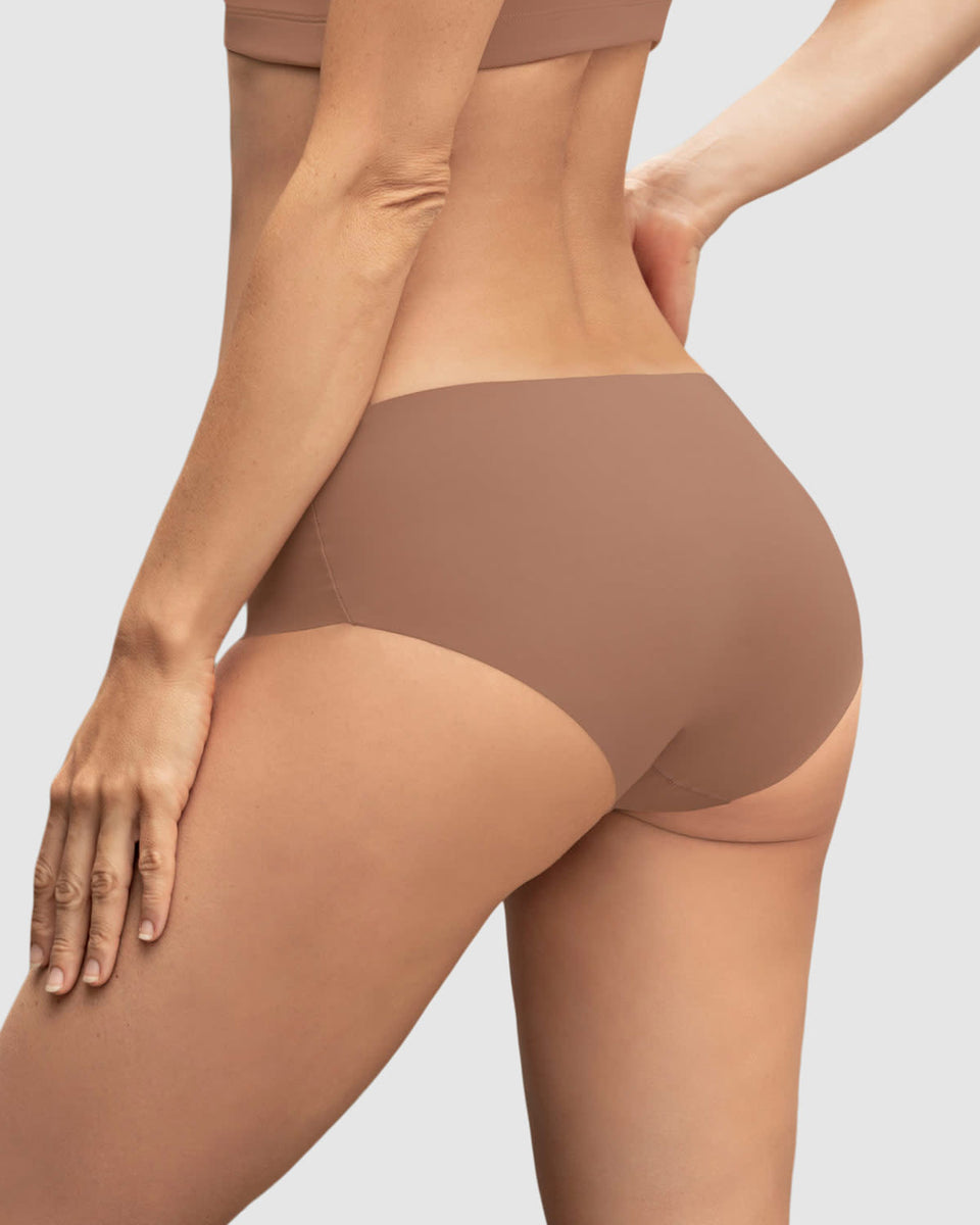 Bloomer hípster invisible ultraplano sin elásticos y de pocas costuras