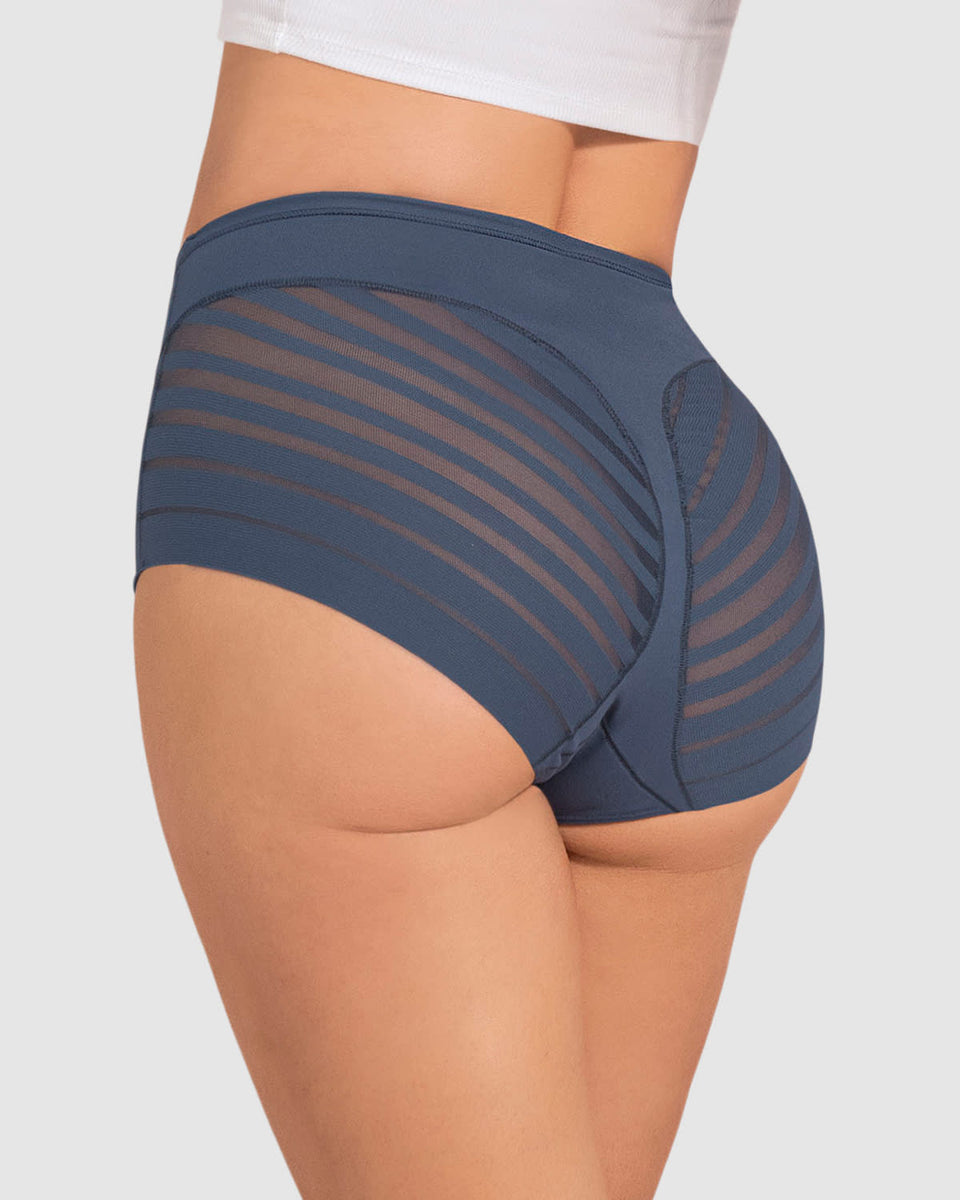 Bloomer faja clásico con control moderado de abdomen y bandas en tul