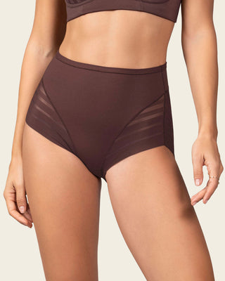 Bloomer brasilera invisible ultraplano sin elásticos y de pocas costuras#color_c56-cocoa