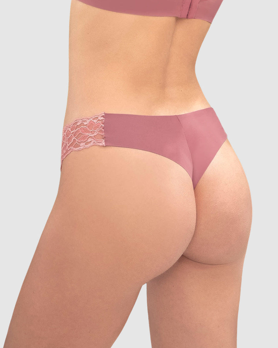 Brasilera invisible con toques de encaje en laterales