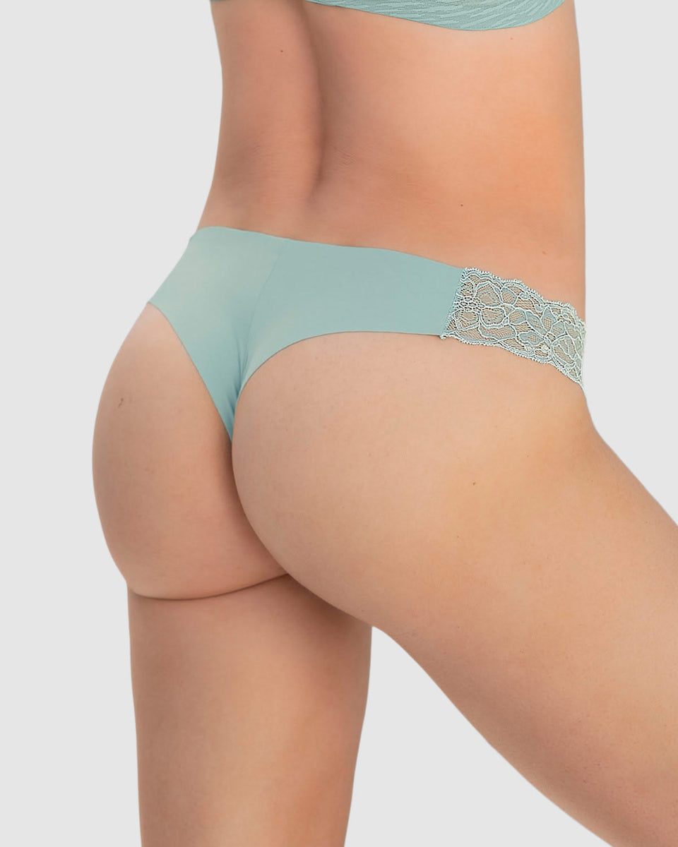 Brasilera invisible con toques de encaje en laterales