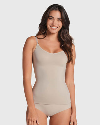 Camiseta multiusos de control de abdomen#color_802-cafe-claro