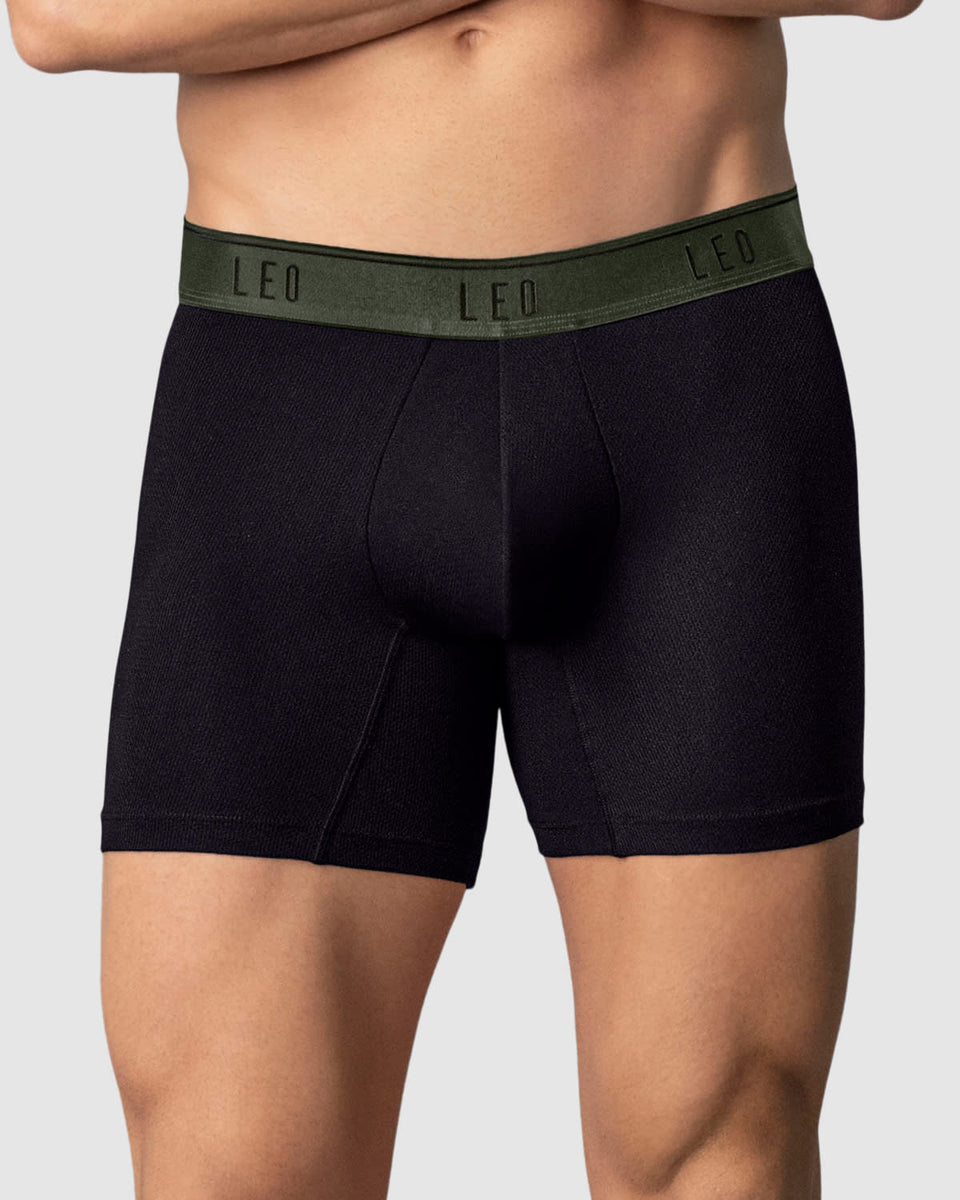 Bóxer medio diseño ergonómico ultrafresco y cómodo en microfibra