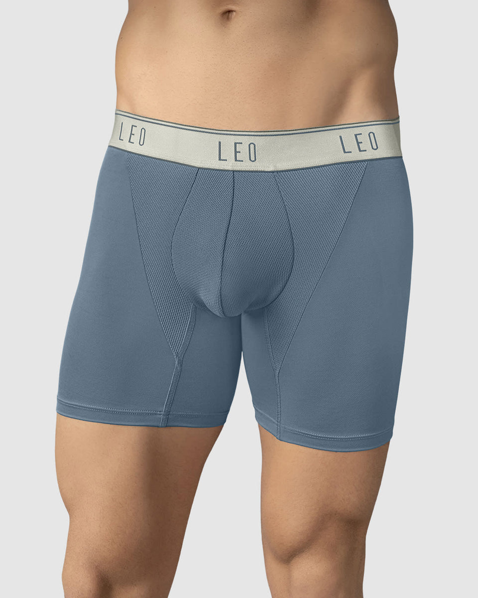 Bóxer en microfibra con mallas transpirables frontales