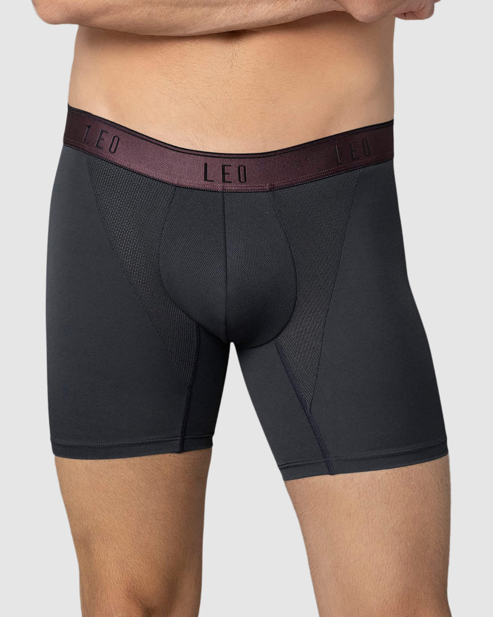 Bóxer en microfibra con mallas transpirables frontales