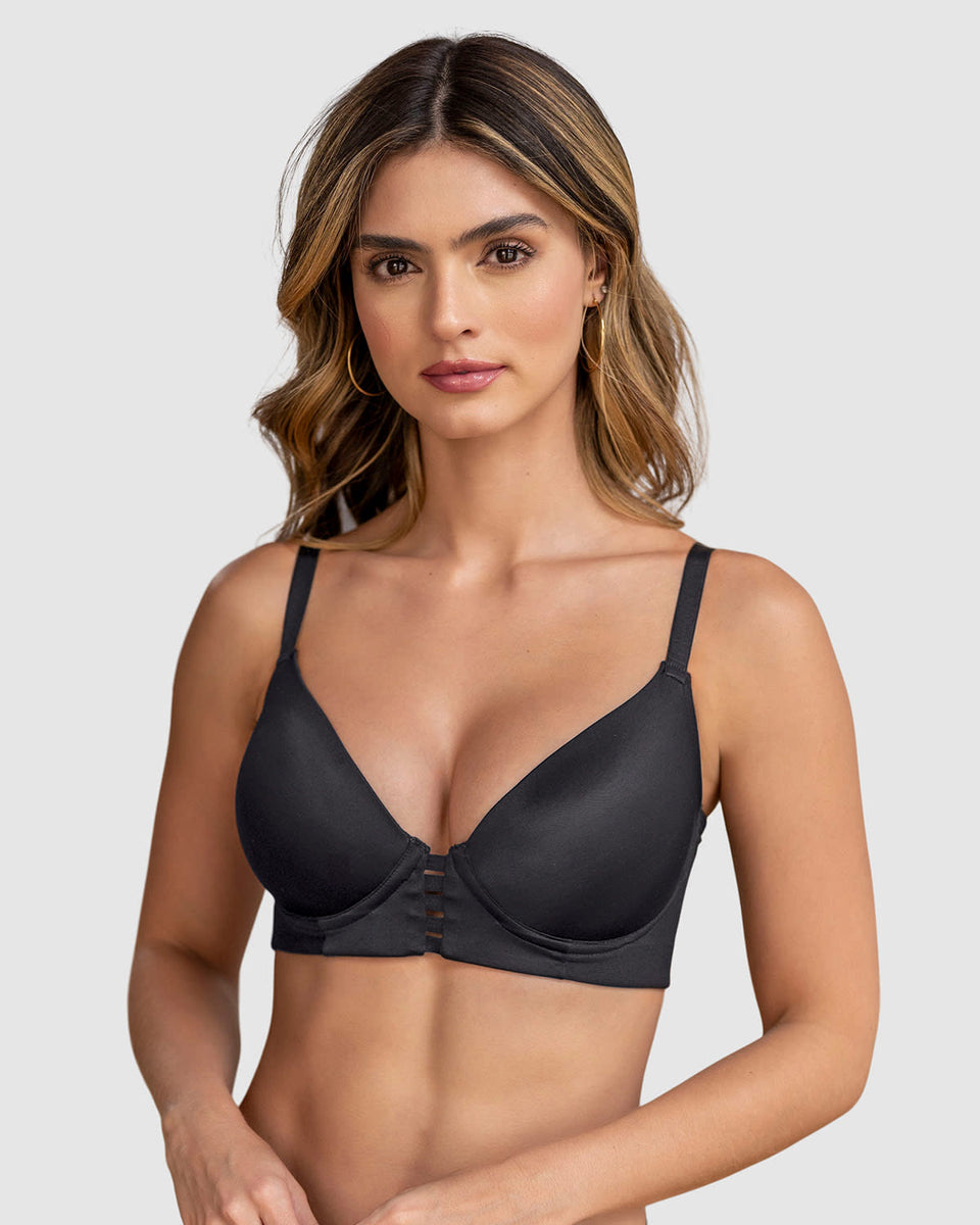 Brasier triangular de realce alto y buen cubrimiento Memory Bustier