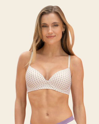 Brasier con arco Natural Look#color_b77-estampado-puntos-lila