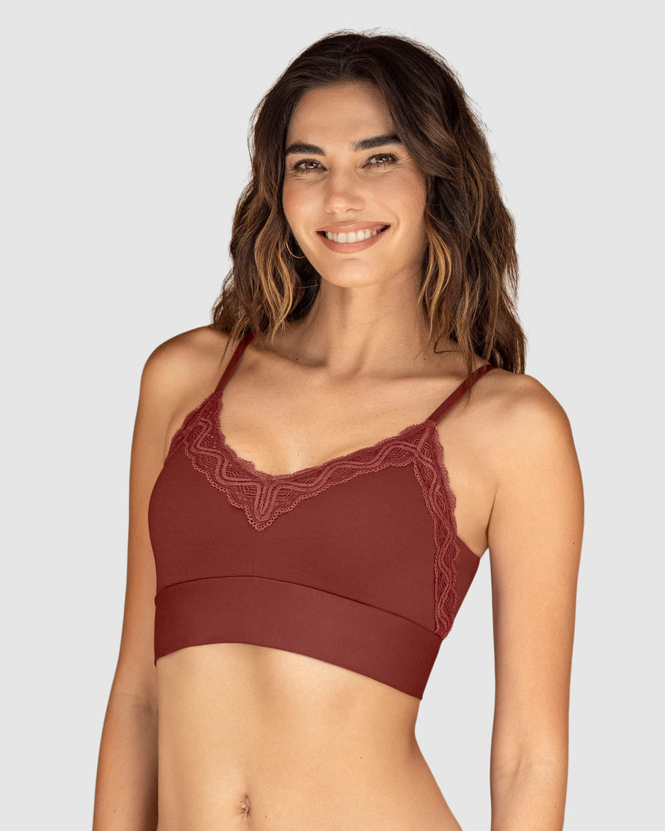 Bralette cómodo y suave con buen cubrimiento en espalda