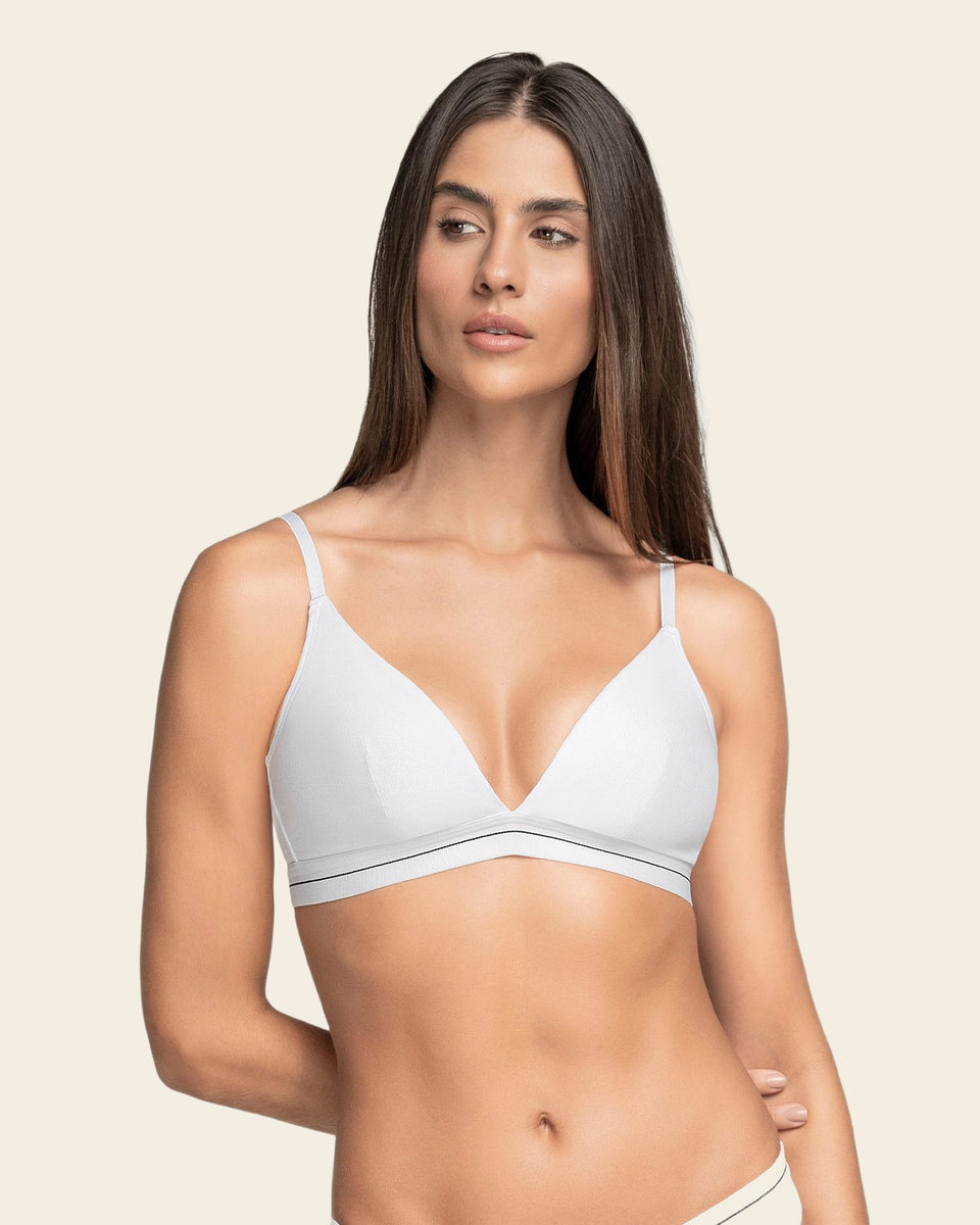 Brasier triangular en algodón liviano y cómodo