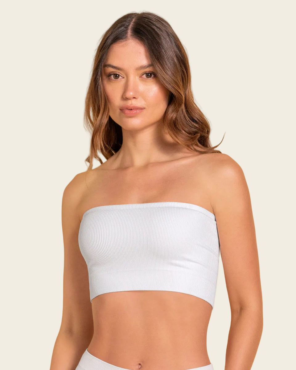 Top strapless sin costuras