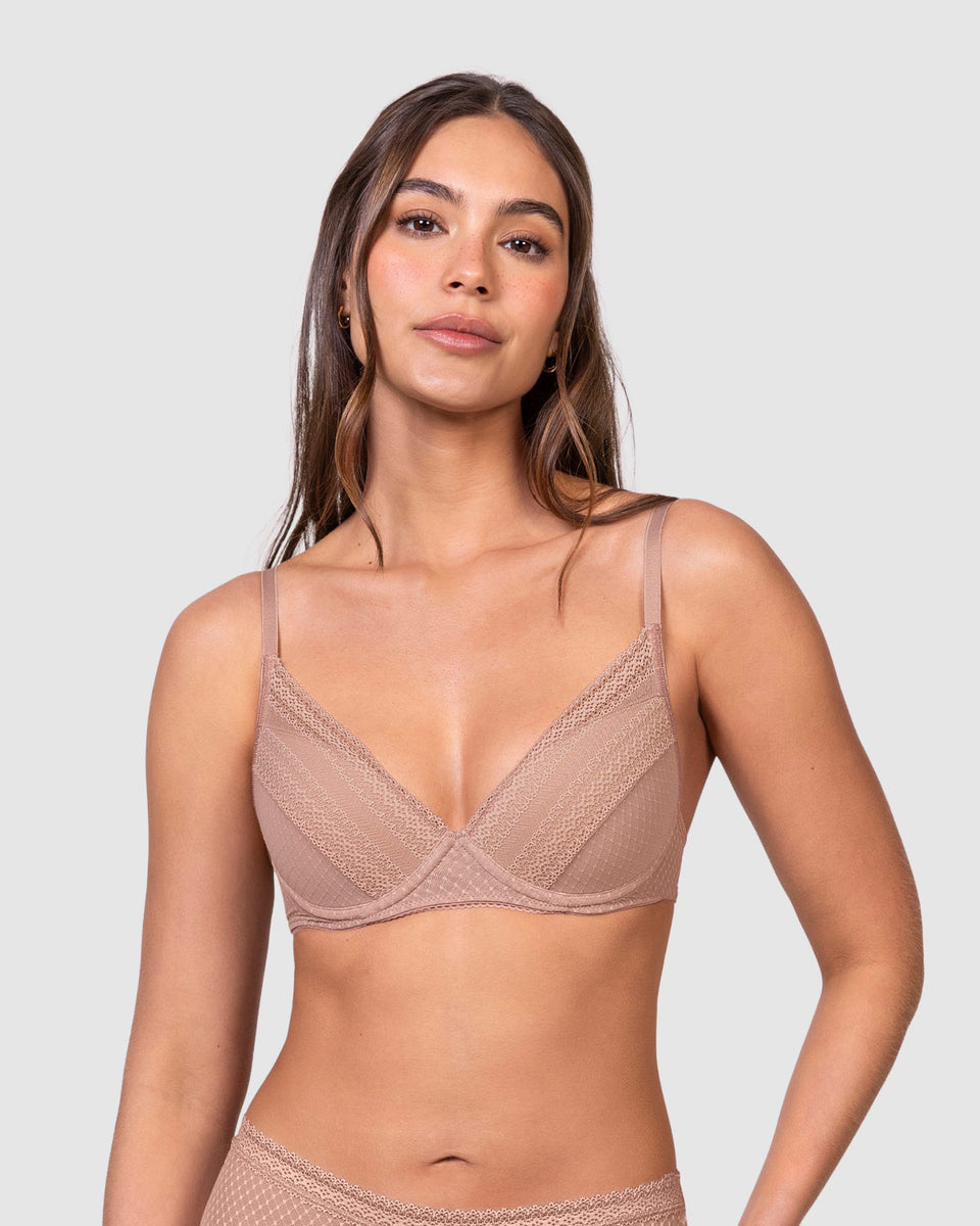 Brasier con encaje y copas suaves