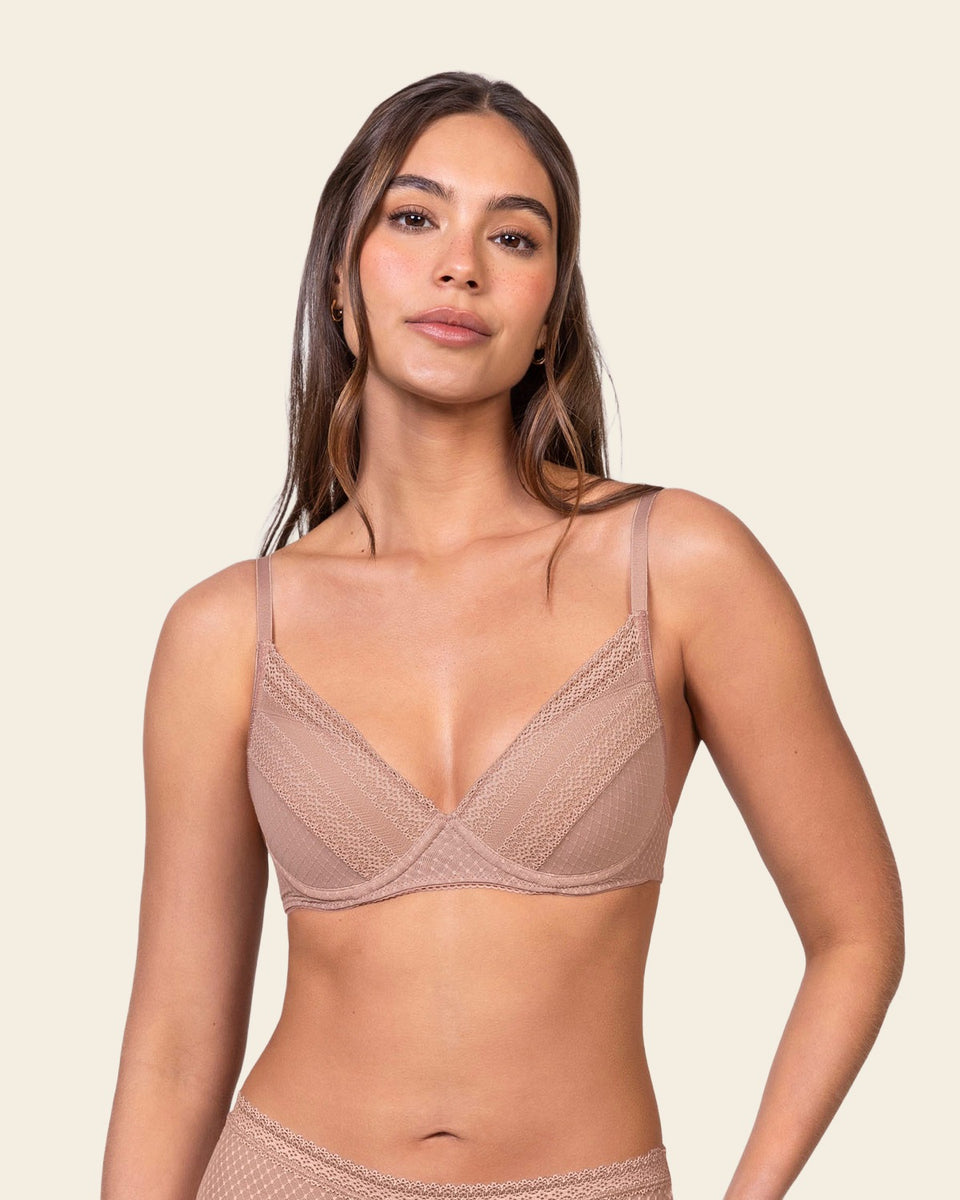 Brasier con encaje y copas suaves