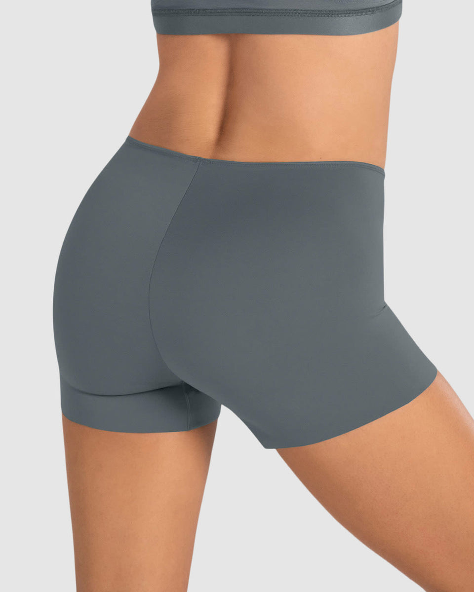 Bloomer tipo bóxer efecto invisible en piernas