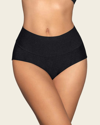 Bloomer hípster tiro alto de control fuerte de abdomen#color_700-negro