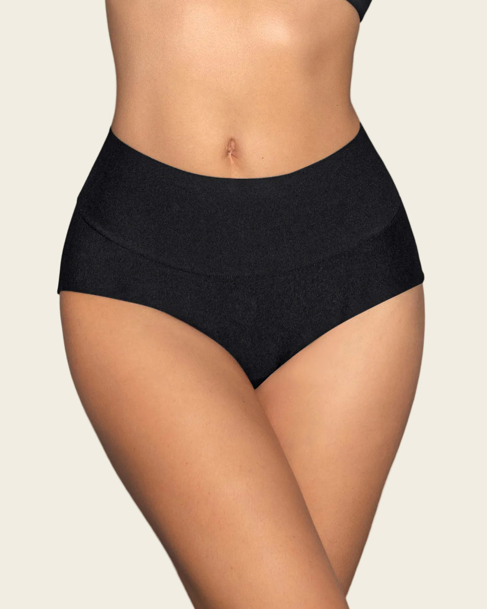 Bloomer hípster tiro alto de control fuerte de abdomen