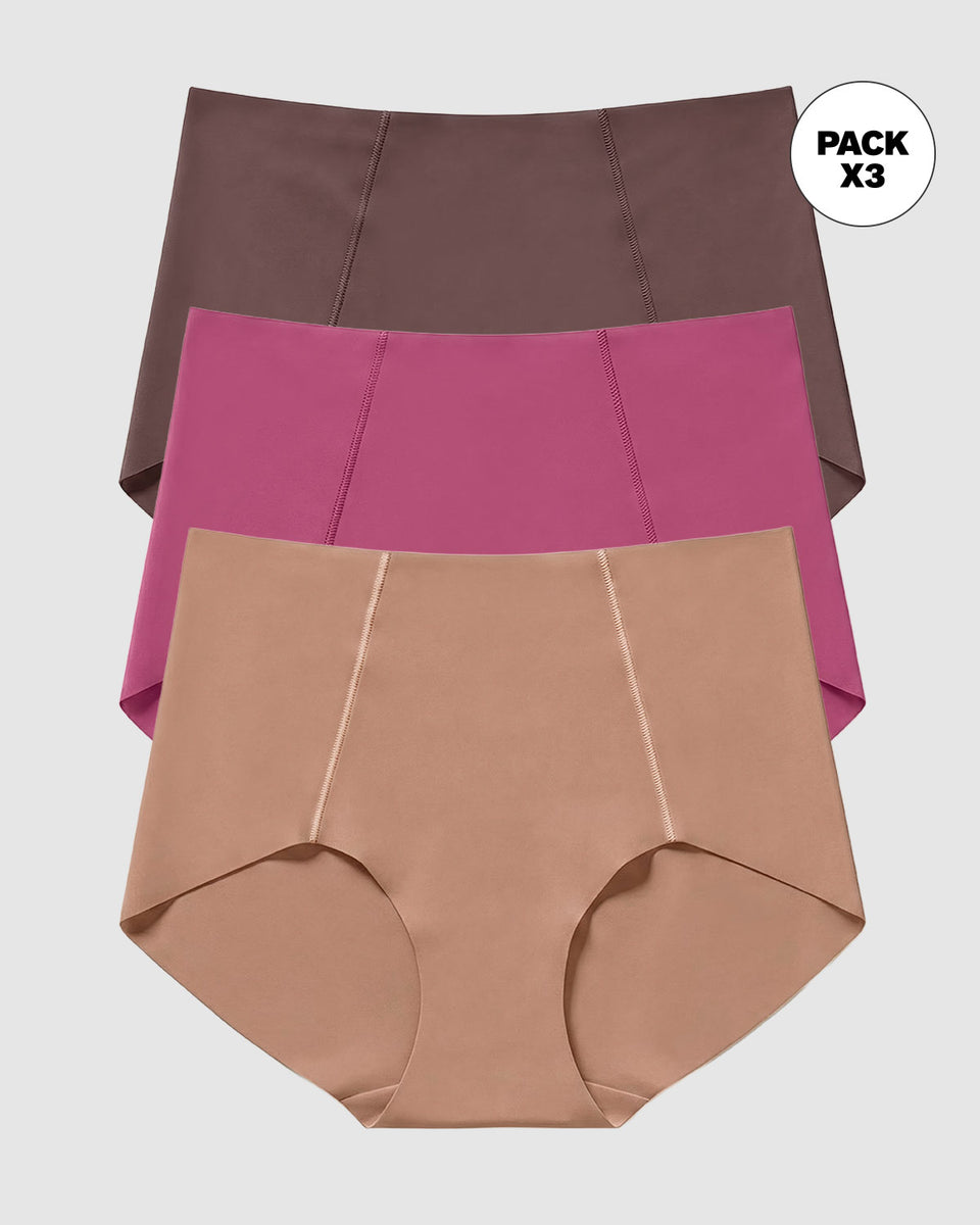 Paquete x 3 bloomers clásicos de apariencia invisible