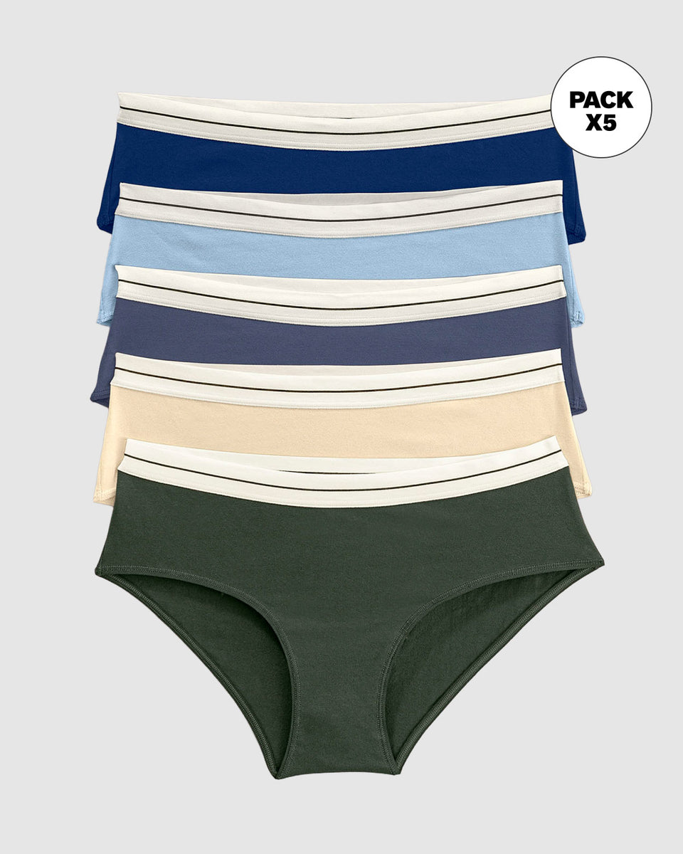 Paquete x 5 bloomers estilo hípster