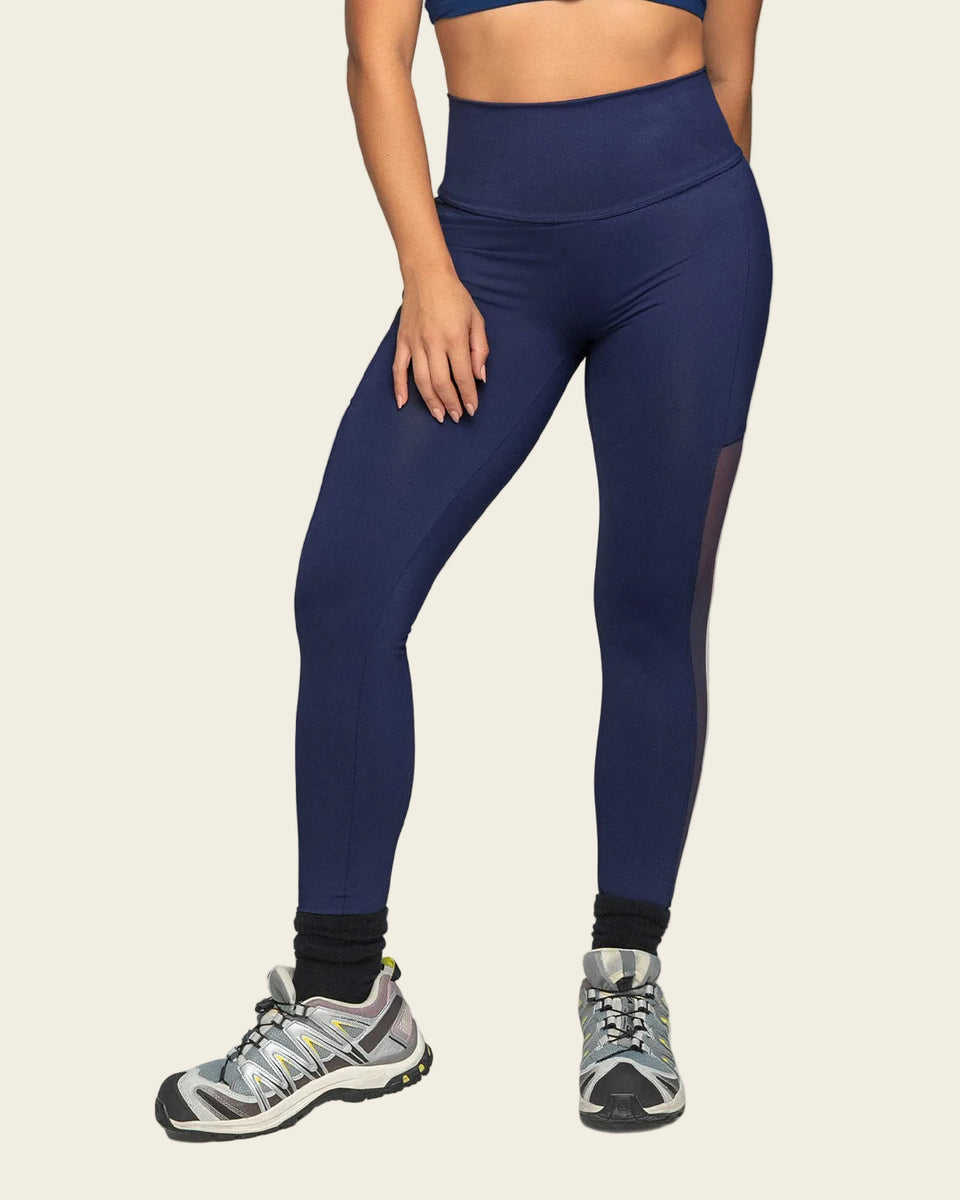 Legging deportivo con bolsillo lateral y detalles en tul