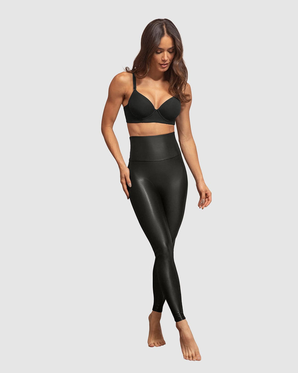 Legging con efecto brillo sin costura en la parte frontal