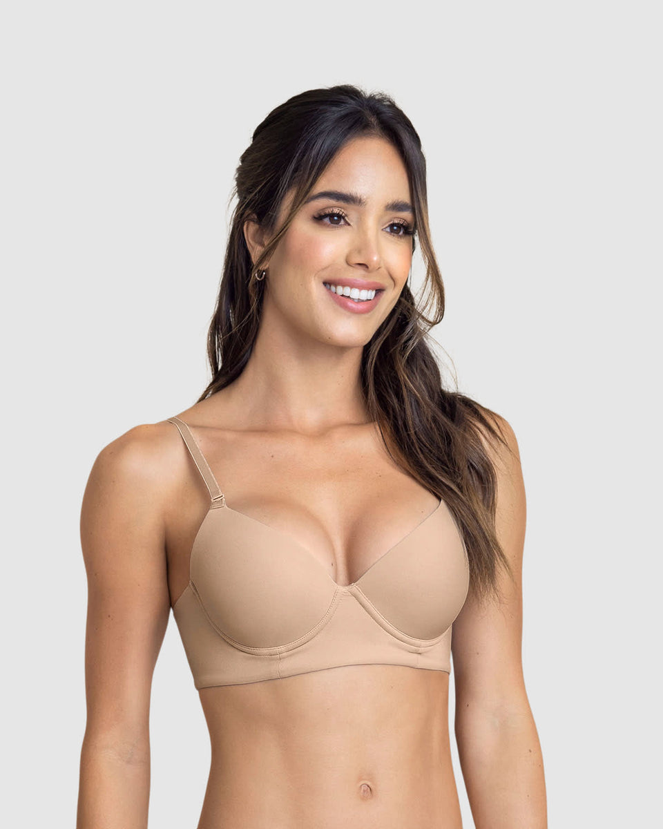 Brasier de realce alto copa lisa