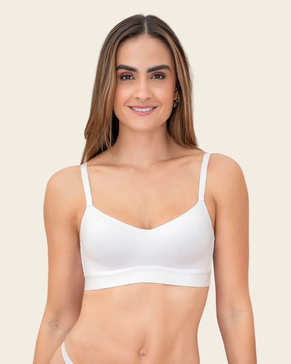 Brasier tipo top ultraliviano con copas internas fijas