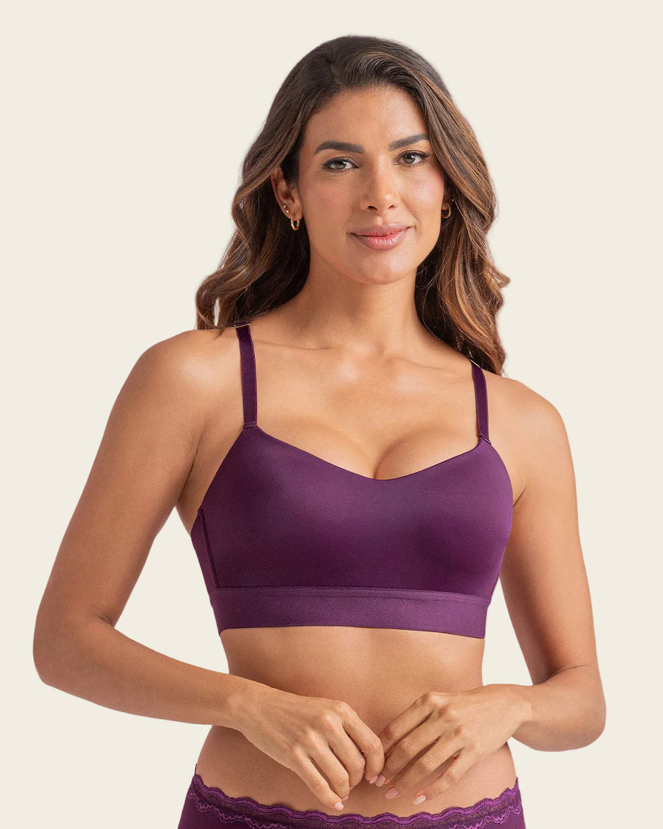 Brasier tipo top ultraliviano con copas internas fijas