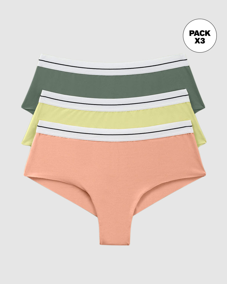 Bloomers cacheteros paquete x 3 ultracómodos
