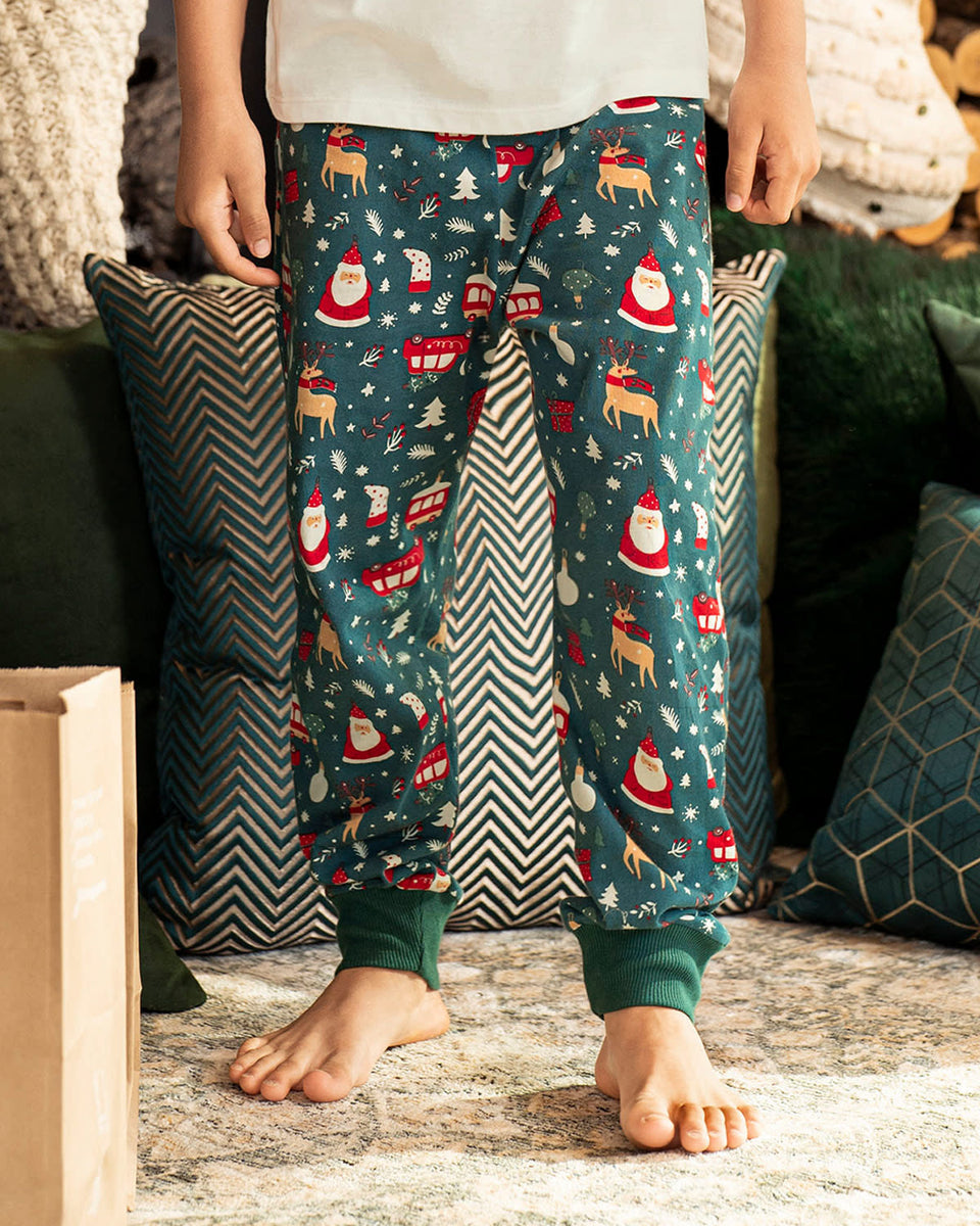 Pantalón de pijama infantil unisex con estampado continuo