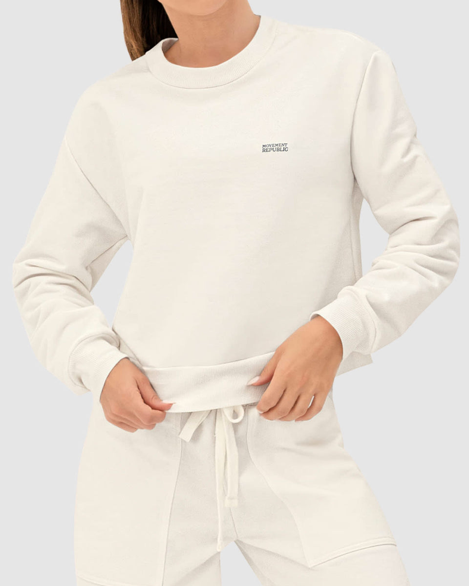 Sudadero cuello redondo silueta amplia Leonisa by Silvy Araujo