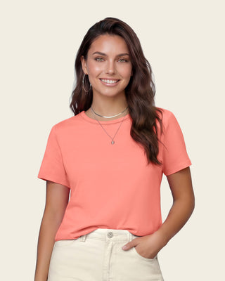 Blusa manga corta con aplique en el cuello#color_c53-rosado