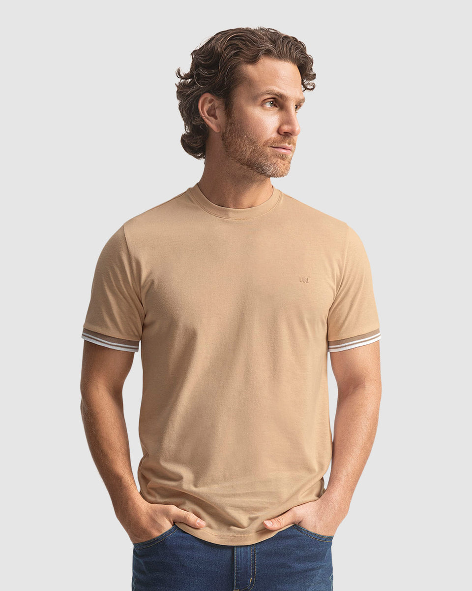 Camisa cuello redondo manga corta