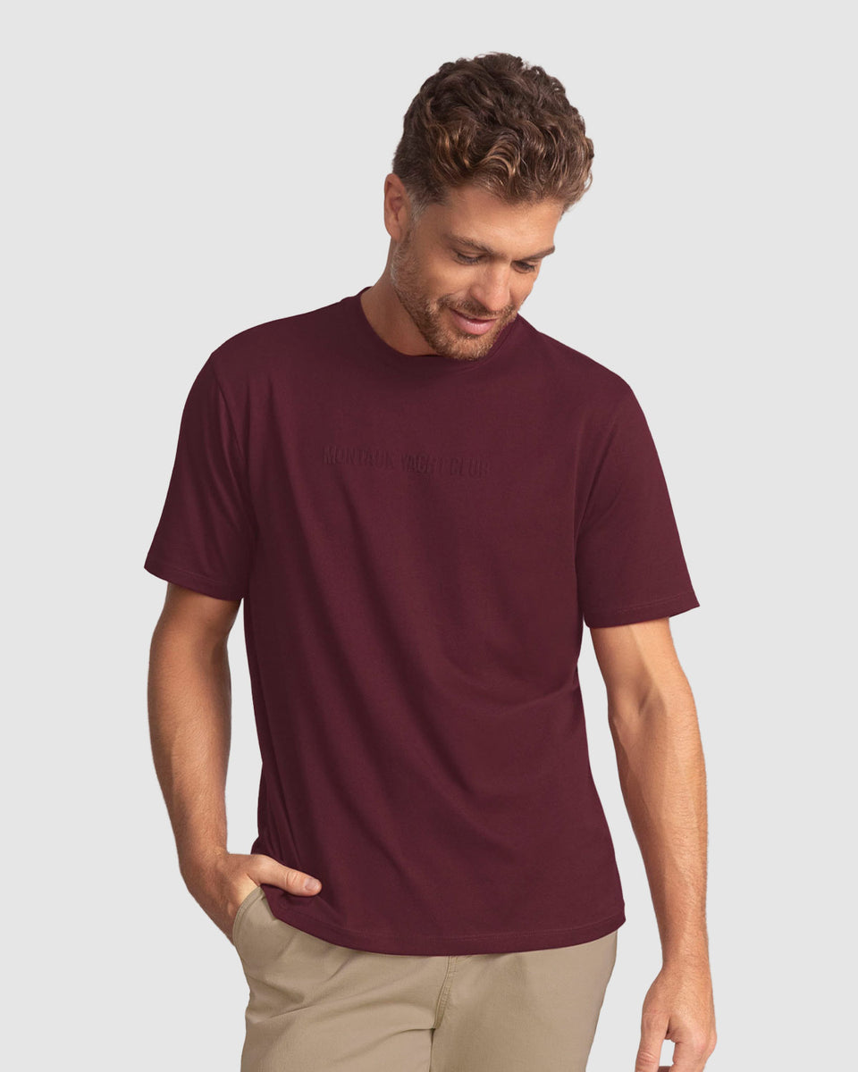 Camisa básica manga corta con estampado en alta con textura