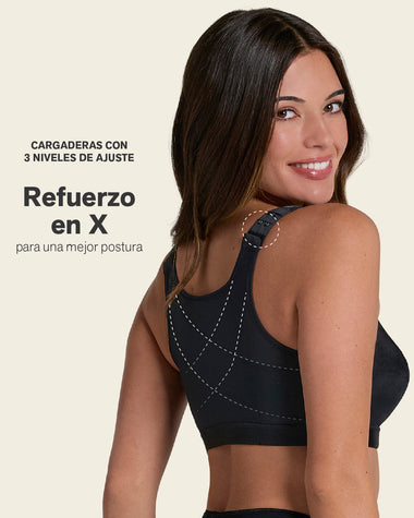 Brasier facilitador de postura con control de volumen del busto Multi/Functional#color_700-negro