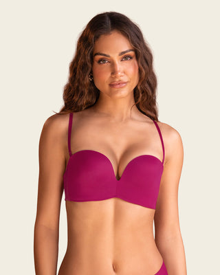Brasier strapless de realce alto sin arco#color_455-uva