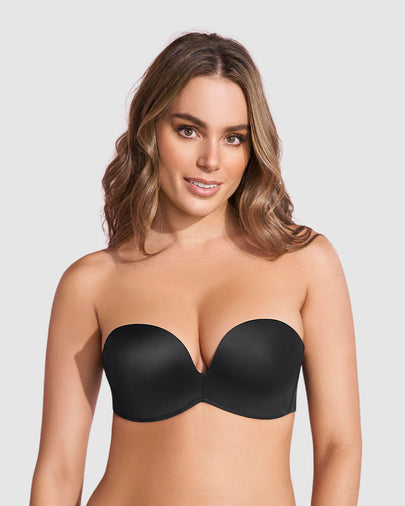 Brasier strapless Antigravedad de realce alto sin arco#color_700-negro