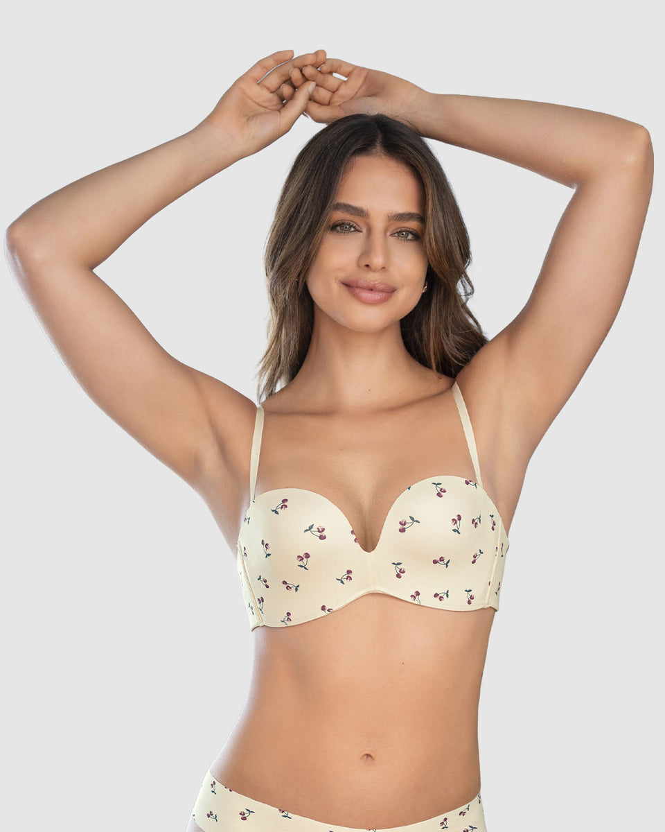 Brasier strapless Antigravedad de realce alto sin arco