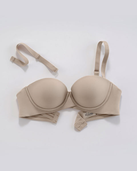 Brasier strapless Magic Up de doble realce que aumenta dos tallas de copa#color_802-cafe-claro