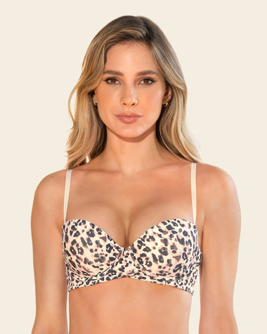 Brasier strapless Magic Up de doble realce#color_b67-marfil-estampado