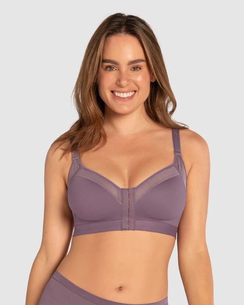 Brasier facilitador de postura con copas en espuma Multi/Benefit#color_451-morado-medio