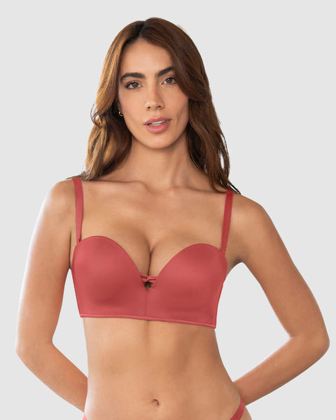 Brasier WOW de triple realce ideal como strapless#color_391-terracota