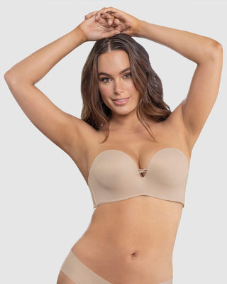 Brasier WOW de triple realce ideal como strapless#color_802-cafe-claro