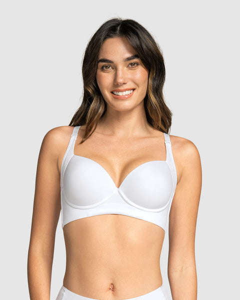 Brasier de realce suave y cubrimiento alto en sisa y espalda Cover Bra#color_000-blanco