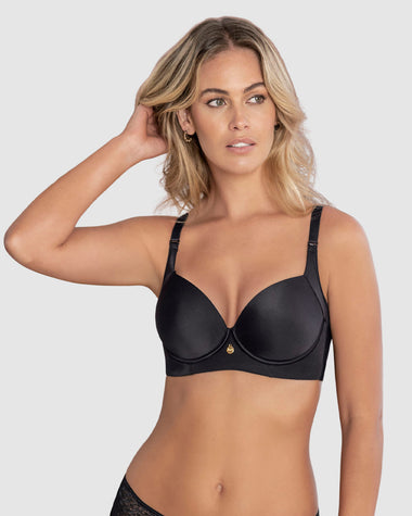 Brasier de realce suave y cubrimiento alto en sisa y espalda Cover Bra#color_700-negro