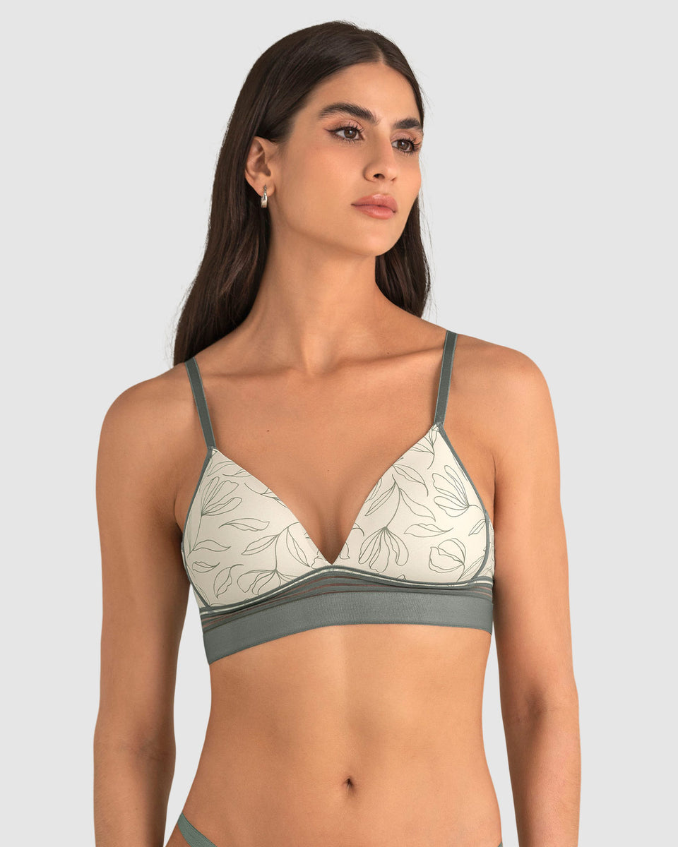 Brasier ultracómodo sin arcos ni estructuras internas