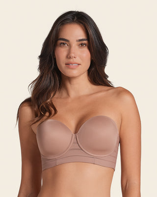 Brasier tipo bustier Support Strapless#color_857-cafe-medio