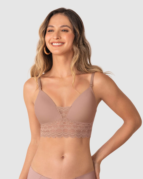 Brasier ultracómodo con delicados toques de encaje#color_a22-rosado-claro